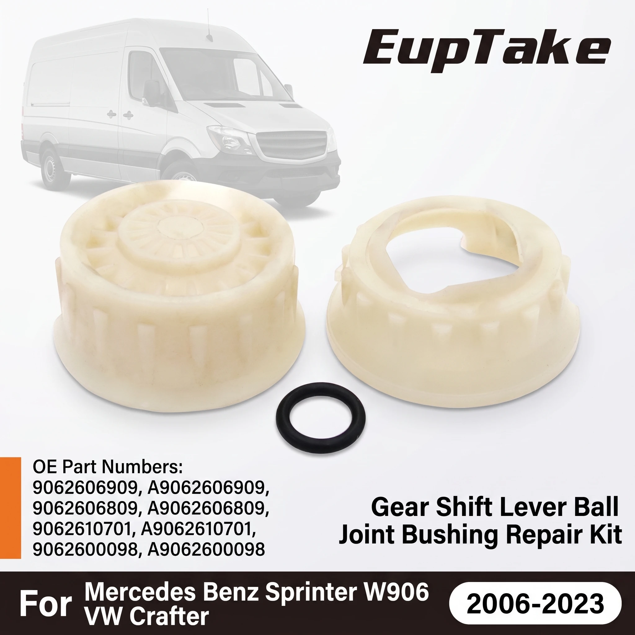 Gear Shift Lever Ball Joint Bushing Repair Kit 9062606909 For Mercedes Benz Sprinter W906 VW Crafter 2006-2023 With O-Ring