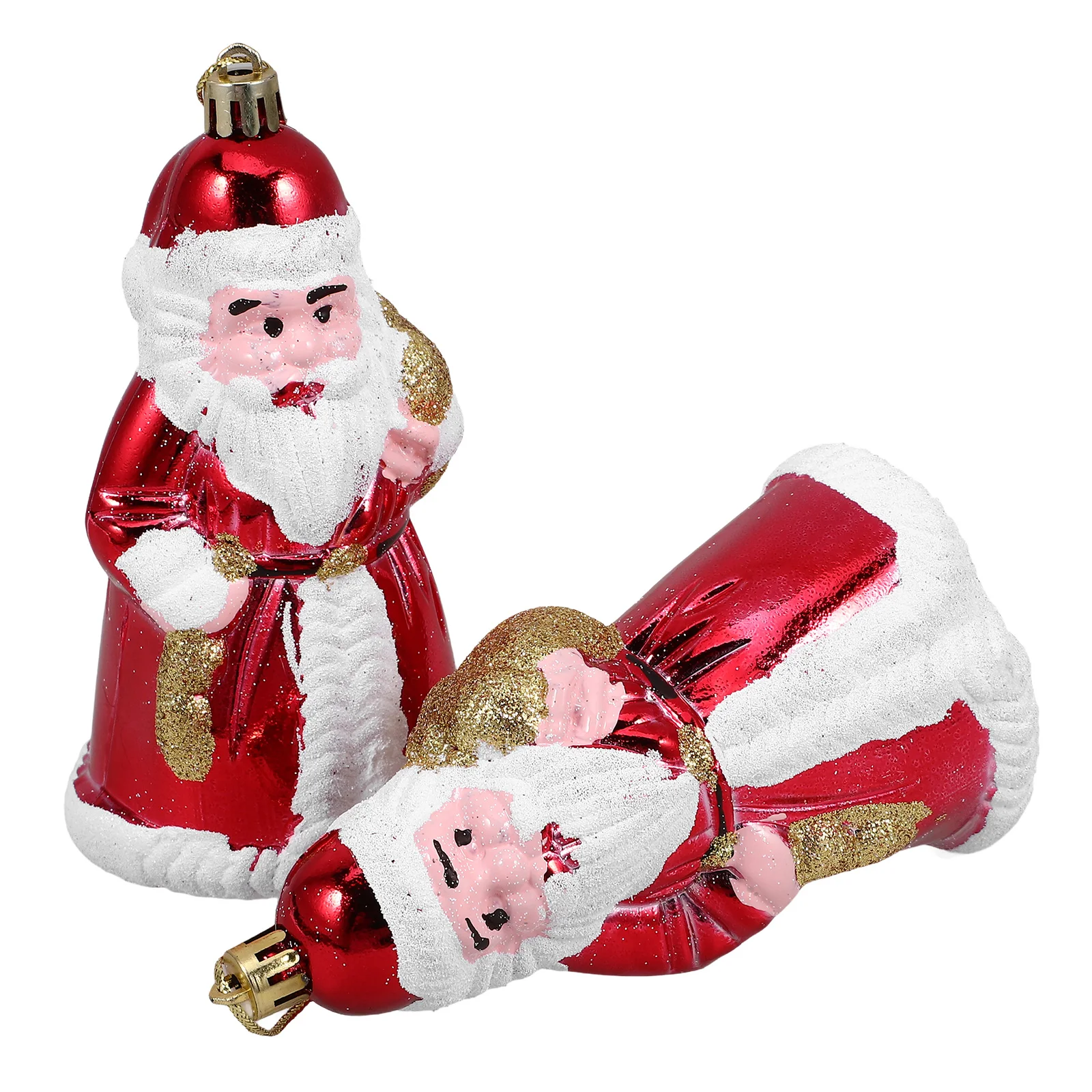 

2pcs Christmas Plastic Xmas Tree Decorations Party Props Xmas Tree Pendants Home Garden Layout Supplies