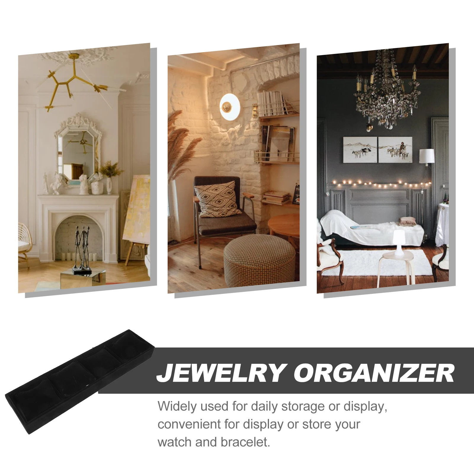 

Velvet Watch Box Display Holder Jewelry ganizer Tray Pillow Storage Non Tear Fade Watch Display Tray With Pillow Decorative
