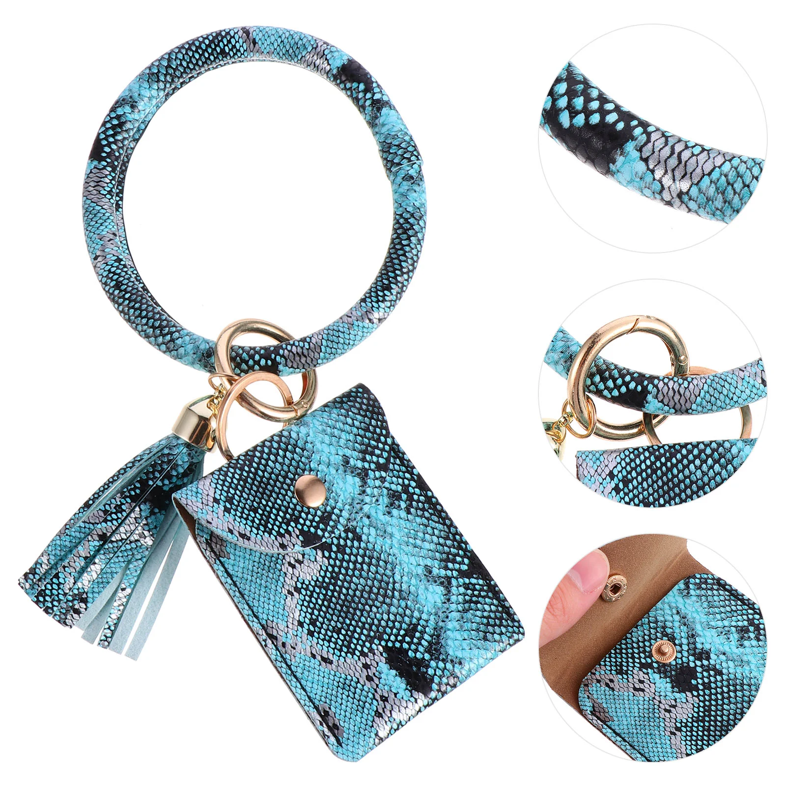 Card Holder Bracelet Keychain Backpack Accessories Keychains Alloy Fashion Change Bag