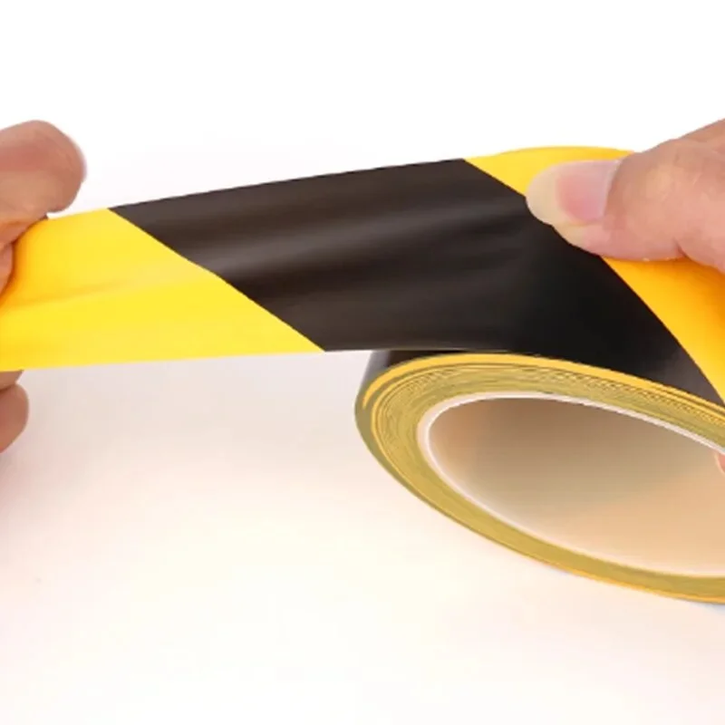 Black & Yellow Hazard Warning Safety Stripe Tape Ideal For Hazard Caution Warning Social Distance Warehouse Gym Floor