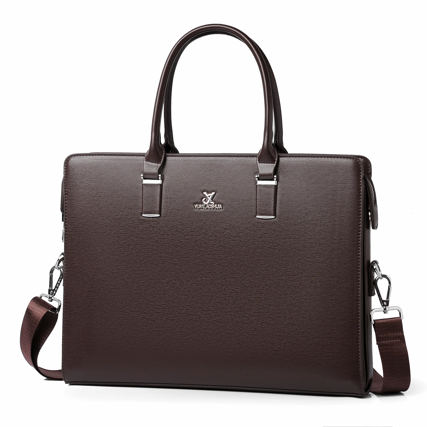 2026 New Shoulder Bag Crossbody Bag Men's PU Leather Horizontal Style Men's Backpack Business Document Leather Bag Briefcase