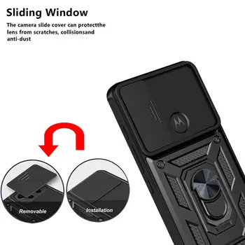 適用於摩托羅拉 Moto G60 G53 G10 G20 G30 的滑蓋式相機防震保護殼,也適用於 Moto G50 G51 G52 G71 G73 G13 G100 G200 的保護套 8 最佳銷售 摩托羅拉 Moto G60 手機殼 - №3