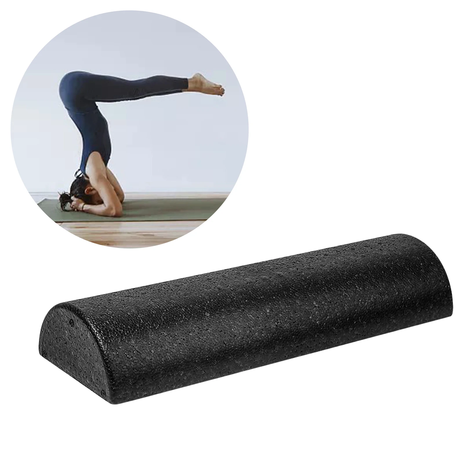 Half Round Yoga Column Roller Massage Training Foam Roller Yoga Brick for Pilates Exercise Sport yoga exercise equipment