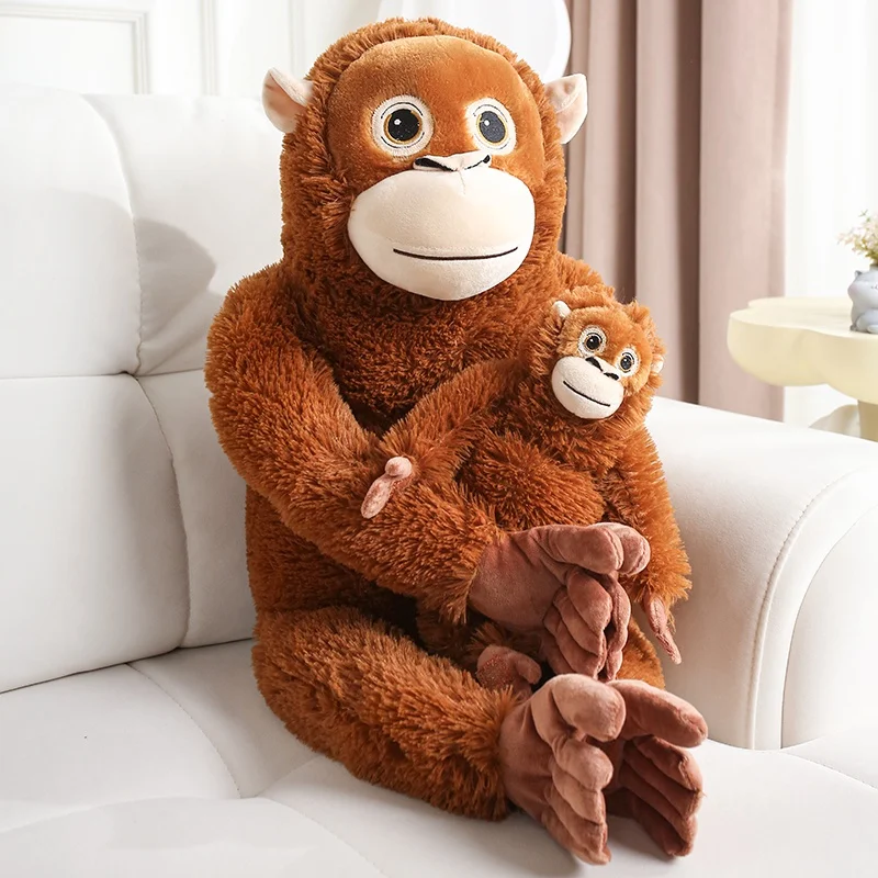 

30-90CM Cartoon Gorilla Plush Toy Chimpanzees Monkey Soft Stuffed Doll Room Decor Birthday Gift Orangutan Plushies Dolls