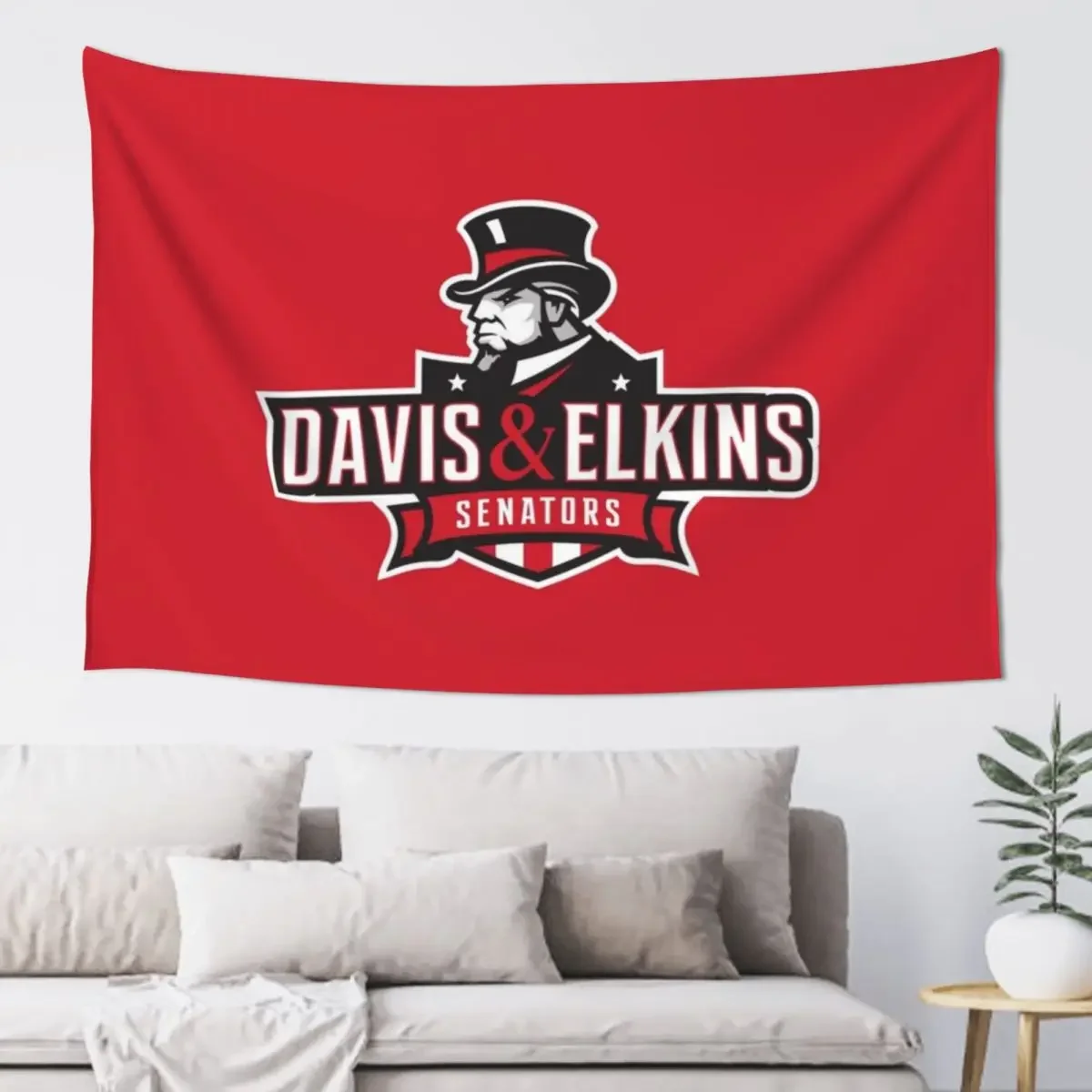 Davis & Elkins College Tapestry Home Decorations Custom Wall Hanging Decor Aesthetic Room Decor Tapestry