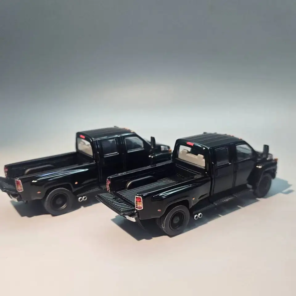 GOC 1:64 GMC Topkick Kodiak Pickup Black Limited Edition Car Model