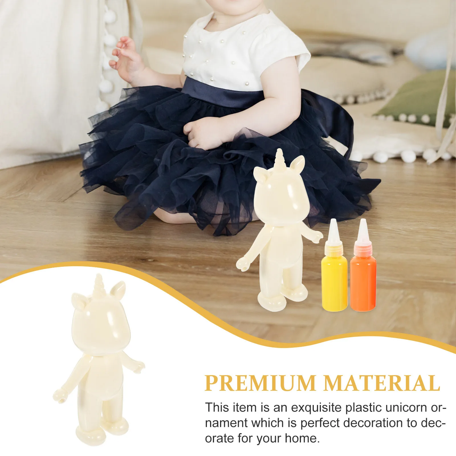 1 مجموعة دهان داي البلاستيك يونيكورن حلية 16 سنتيمتر السائل الملونة الكتابة على الجدران الإبداع هدية الاطفال الحرف لوازم مهرجان حفلة #2