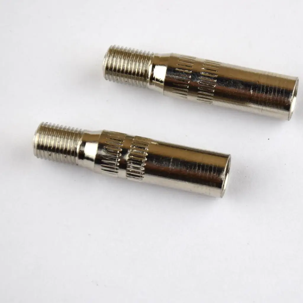 2Pcs Chrome Plated Brass Tire Valve Extension Extenders Adapter for Car, Trucks,