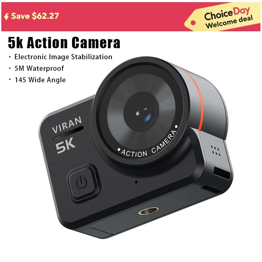 

CERASTES V10 5K 4K60FPS WiFi Anti-shake Action Camera Go With Remote Control Screen Waterproof Sport Camera pro drive recorder