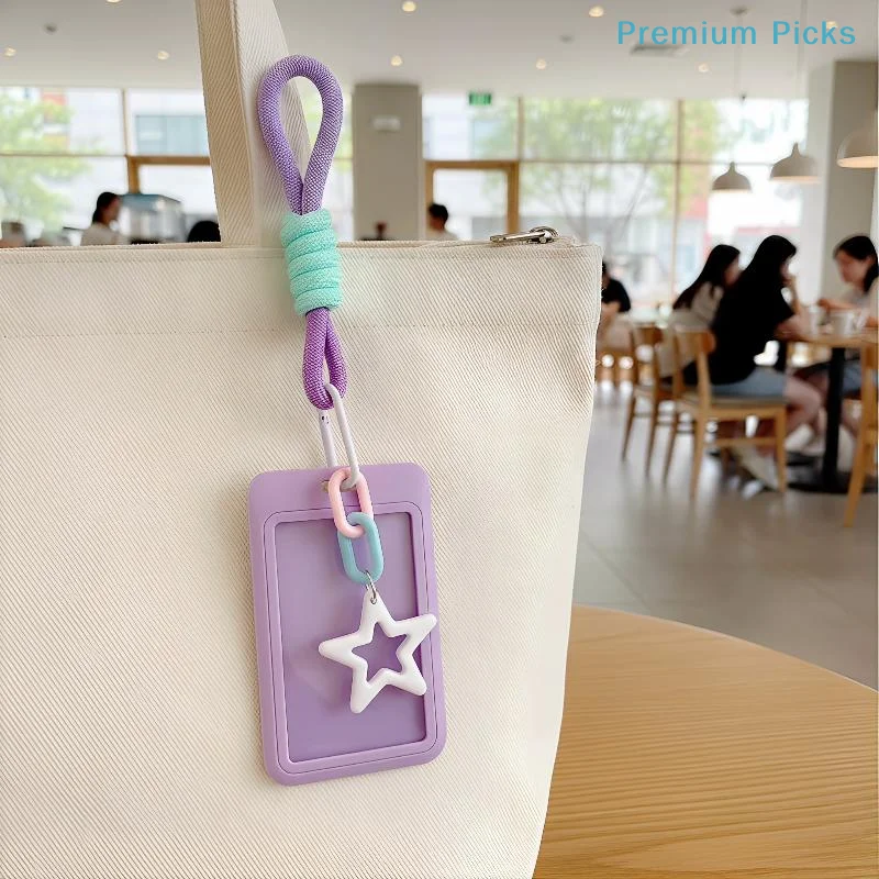 portableProtective Card Holder Bag for  Kpop Photocards Keychain Slide Type Compact Anti-Lost Organizer