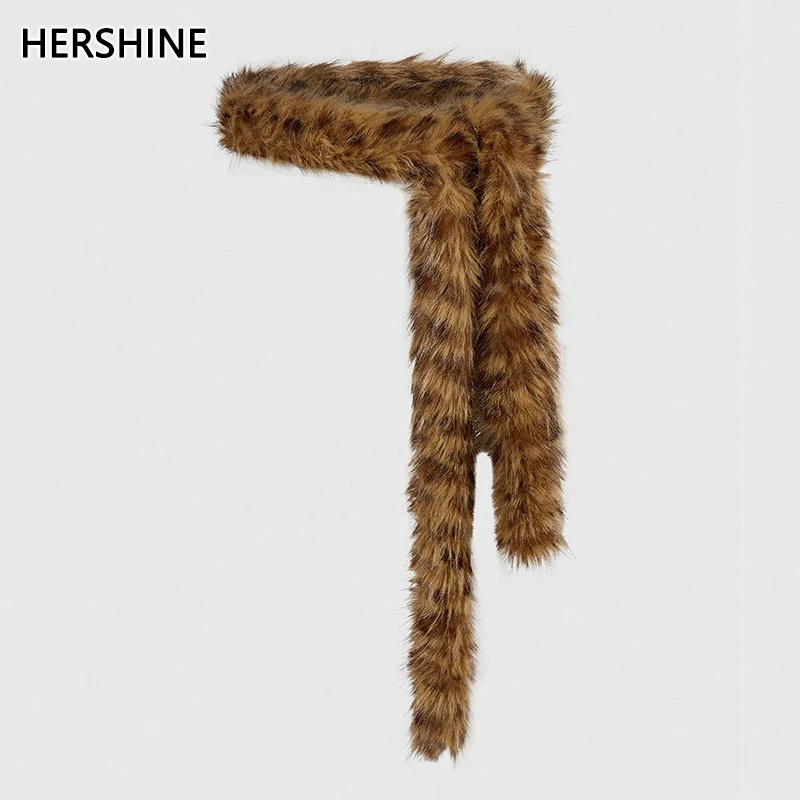 

HERSHINE цельный женский винтажный декоративный пояс с длинной талией и леопардовым принтом, элегантный и стильный аксессуар, весна, лето