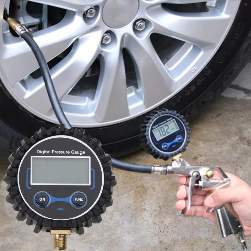 Npt Medidor de Pressão de Pneu Digital Acessórios para Carro 0200psi M4yd Resistente ao Desgaste 1