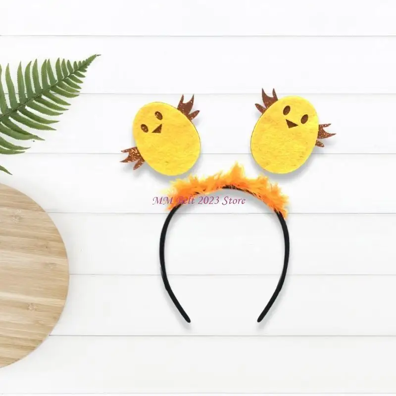 49me mode fuzzy chick hoofdband voor paasfestiviteiten gelegenheid dames feestelijk haarband plezier cosplay haar ornament