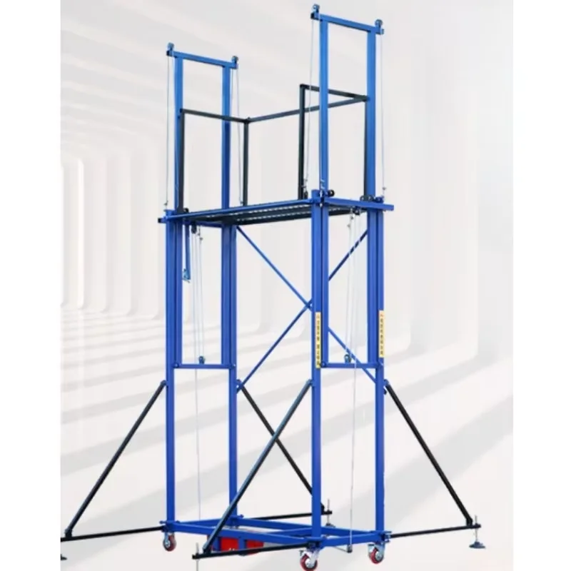 

Электрический подъемник для строительных лесов, передвижная складная строительная площадка, украшение дома, подъемная платформа для работы на высоте