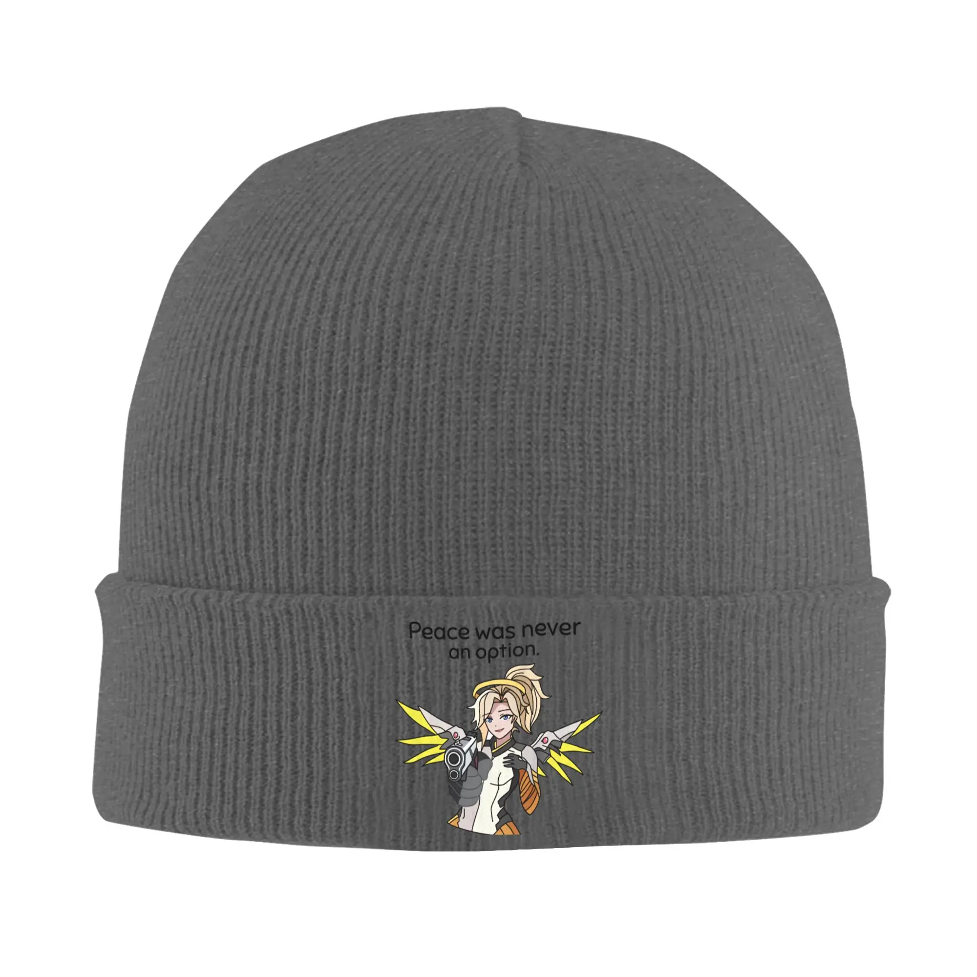 Mercy Hat Autumn Winter Beanies New Overwatch Game Caps Men Women Acrylic Skullcap