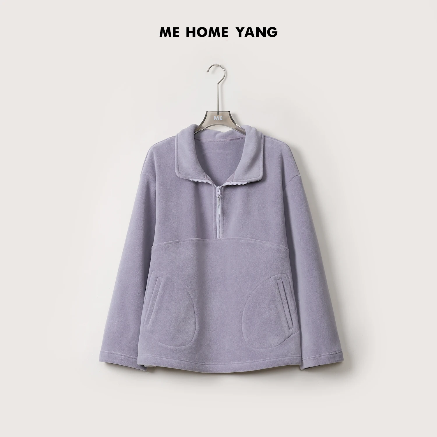 

Double-Faced Baby Velvet Sweatirt f-Zip Stand Collar Women's Inner Warmth Sweatirt MEQA402 Polyester Fiber 95% Spande...