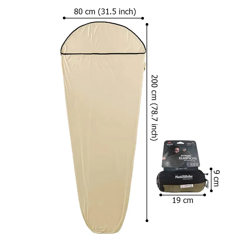 Naturehike 2023 Sleeping Bag Liner Ultralight High Elastic Mummy Quilt Winter Wearable Portable Camping Pocket Sleeping Bags - 5