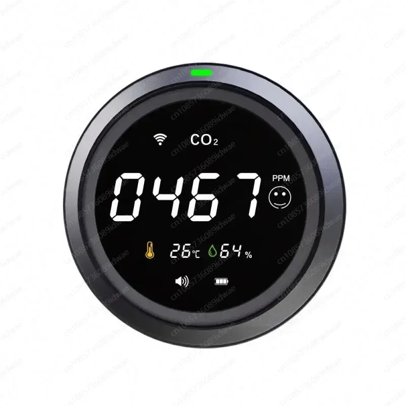 

Датчик Tuya WiFi Детектор качества воздуха в помещении для домашнего теста PM2.5 CO2 Формальдегид TVOC TEMP RH