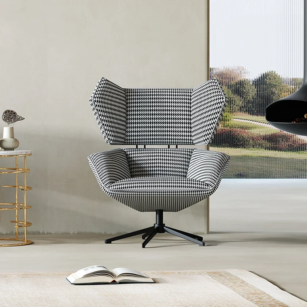 Modern new living room accent chairs single sofa chair rotating chairs for home bedroom furniture price image 2