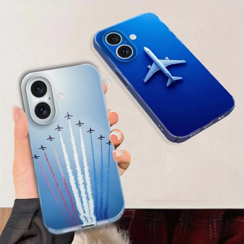 Airplane Plane Art Popular For Apple iPhone 17 16 16E 15 14 13 12 11 Air Pro Max Plus Feilin Protective Shell Phone Case