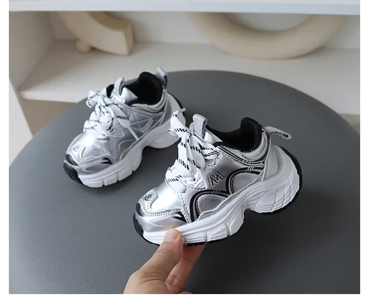 New 2024 Spring Autumn Fashion Casual Kids Sports Boys Girls Running Trainers Children Mesh Breathable Soft Non-slip Sneakers