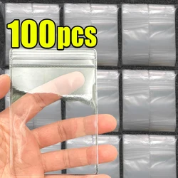 10/100pcs Thicken PVC Jewelry Package Bags Transparent Anti-Oxidation Organizer Display Packaging Storage Self Sealing Pouches