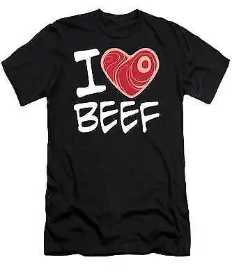 

I Love Beef - White Text Version T-Shirt