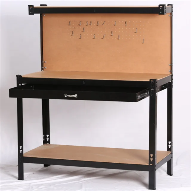 Customized Auto Repair Workbench KWT120 Hanging Board Hole Board Hook Iron Rack Factory Wholesale Warehouse Black/Brown Color No