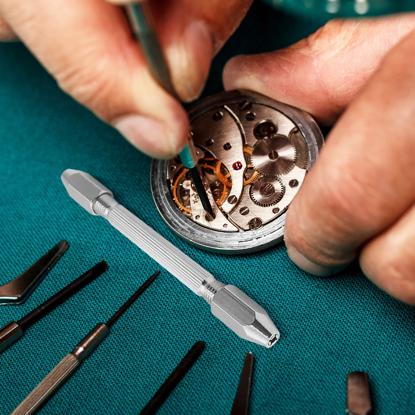 

2pcs Hexagonal Double Ended Pin Vise High Speed Brass Mini Drill Bit Holder For Wood Plastic Amber Carving Hand