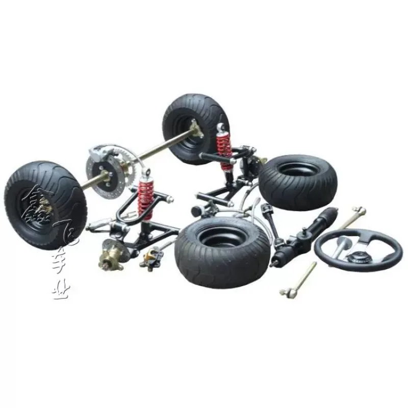 

Drift wagon, ATV, motorcycle, go-kart, refitted parts, suspension steering rear axle, rear axle rocker disc brake.