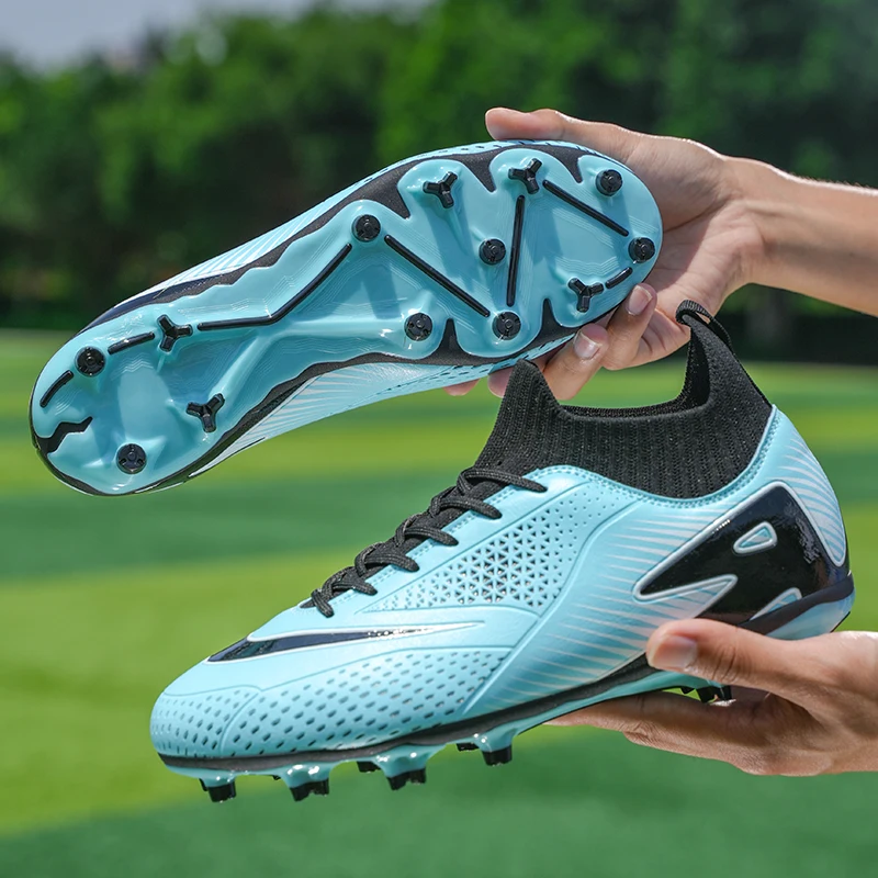 

Professional Brand Soccer Shoes Man Futsal Shoes Size 32-46 Non-Slip Long Spikes Men Football Sneaker Outdoor Men's Sports Shoes