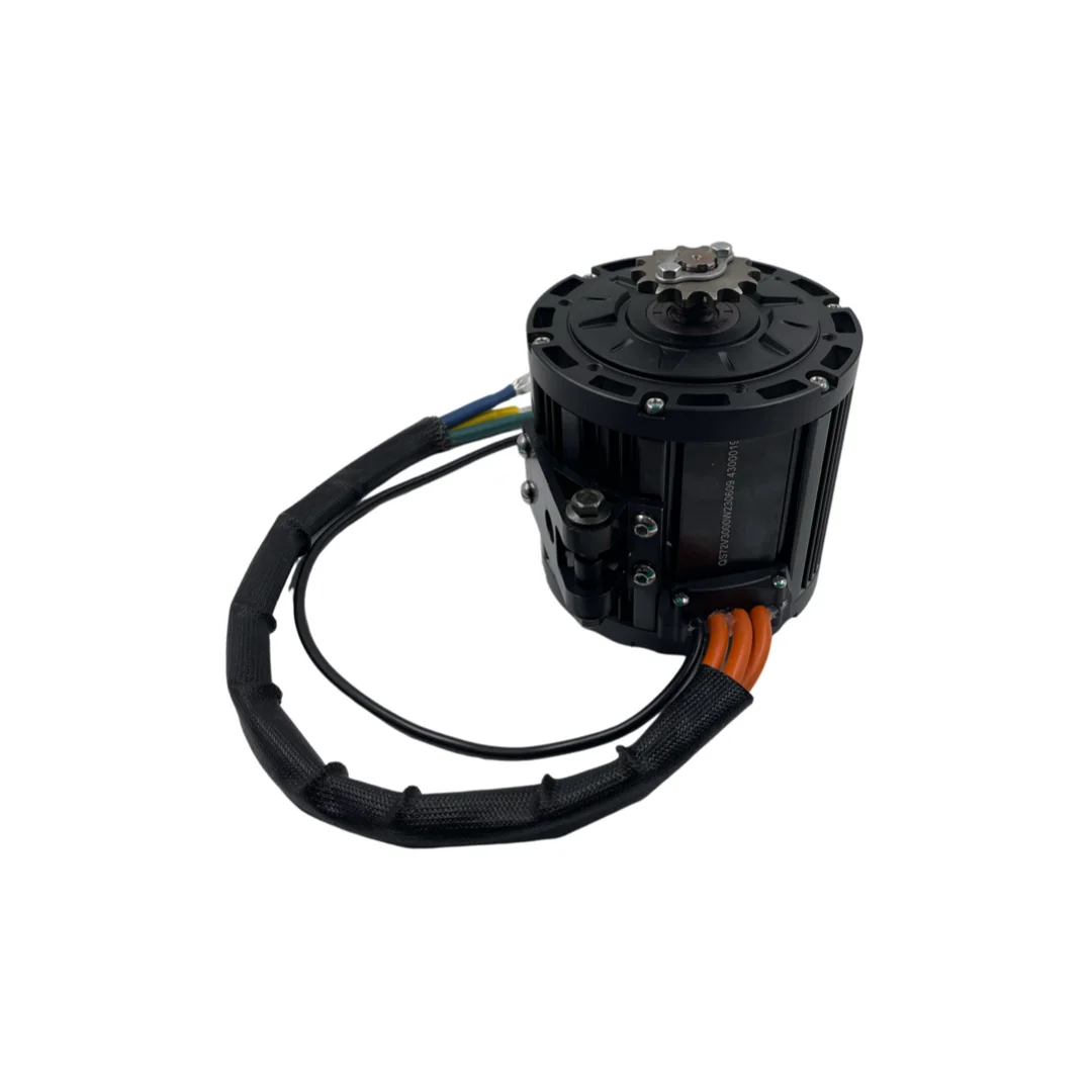 

QSMOTOR 138-A 70H 3000W PMSM Mid-drive Motor For Electric Moped Go-Kart
