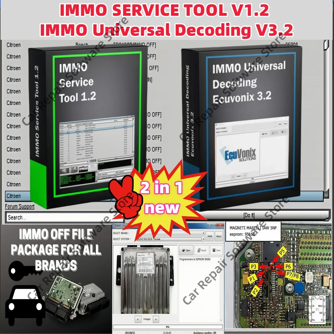 

2025популярный EDC IMMO SERVICE TOOL V1.2 Программное обеспечение для ремонта автомобилей PIN-код Декодирование эквалайзера V3.2 Immo Off КАЛКЛАТОР BSI VDO DASHBOARD