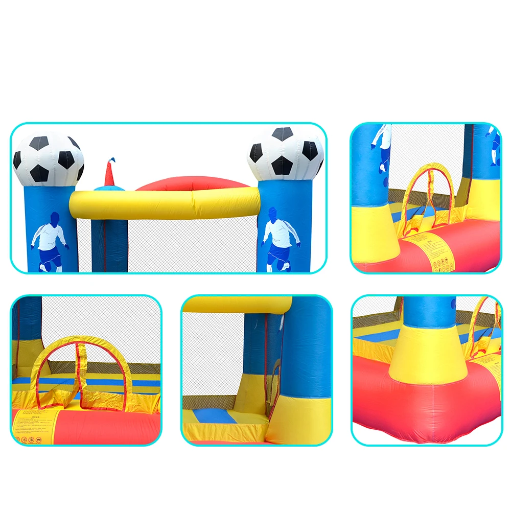 Factory Customizable Football Home Use Inflatable Jumping Bouncy House Bounce Castle For Kids