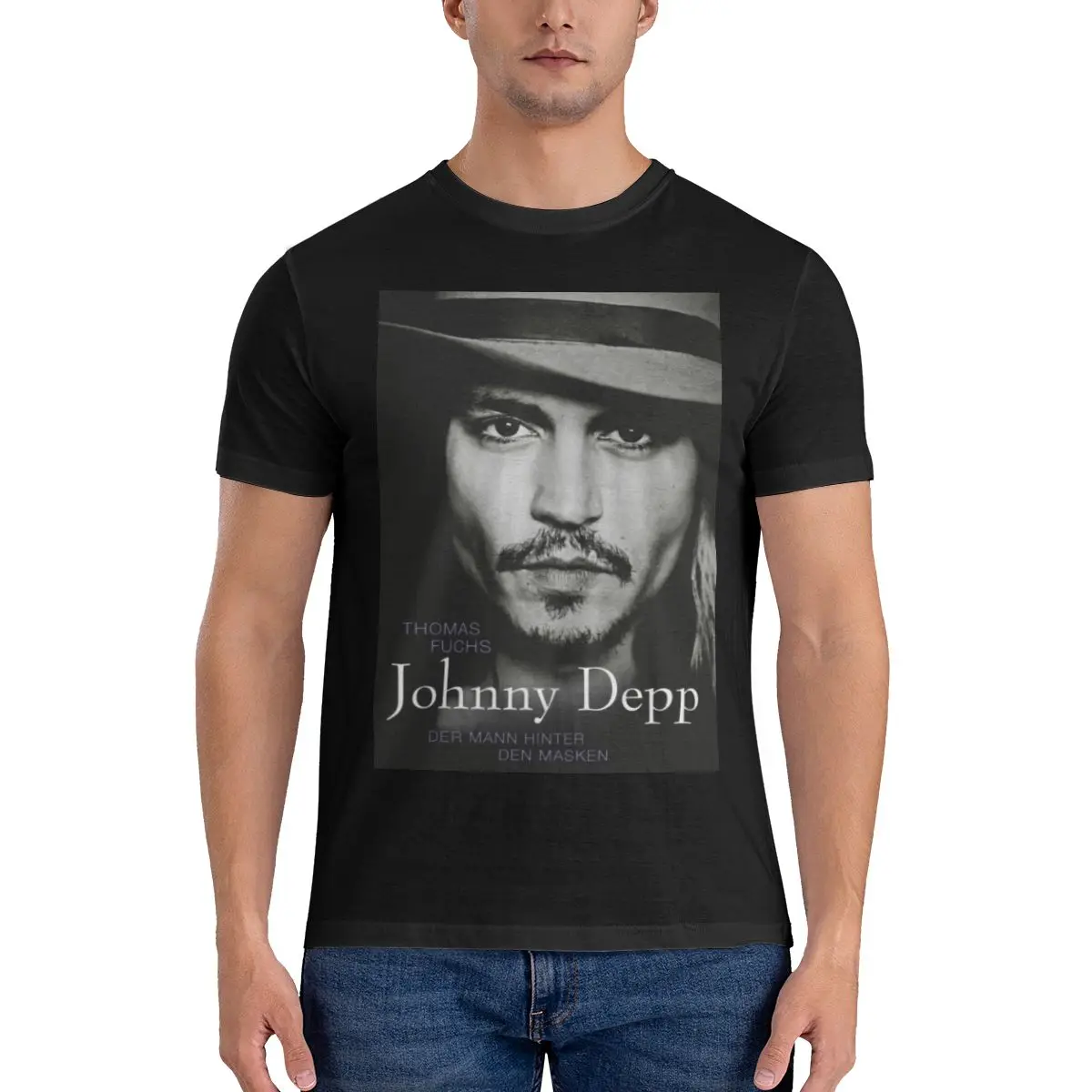 Johnny Depp Men\'s Classic Unisex Cotton T-Shirt for Men & Women, Classic Tee