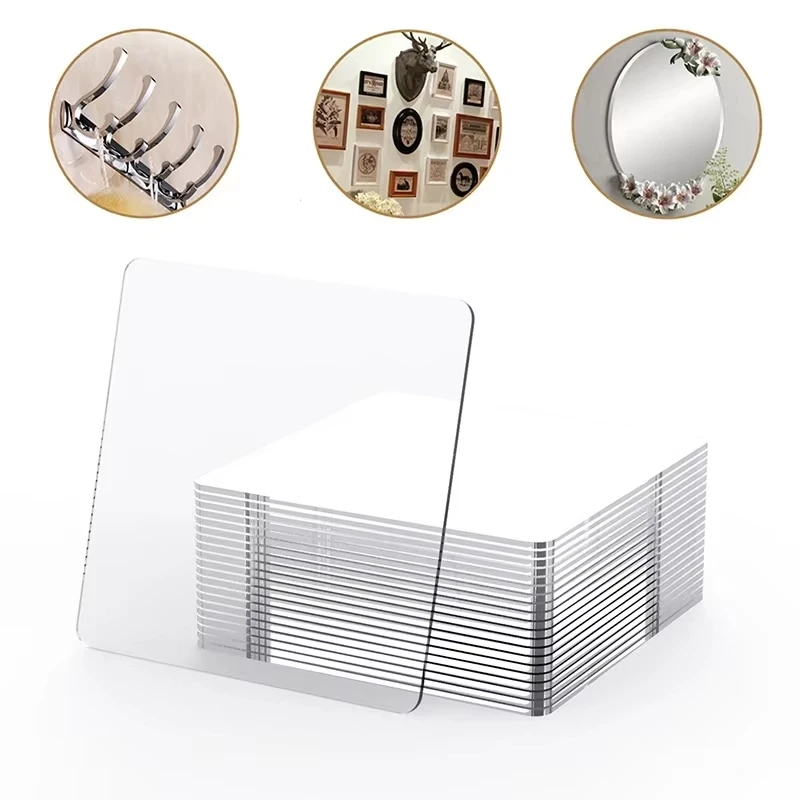 10/30PCS Heavy Duty Double Sided Adhesive Patches Nano Tape Transparent Square Wall Stickers Waterproof Removable No Traces Pad