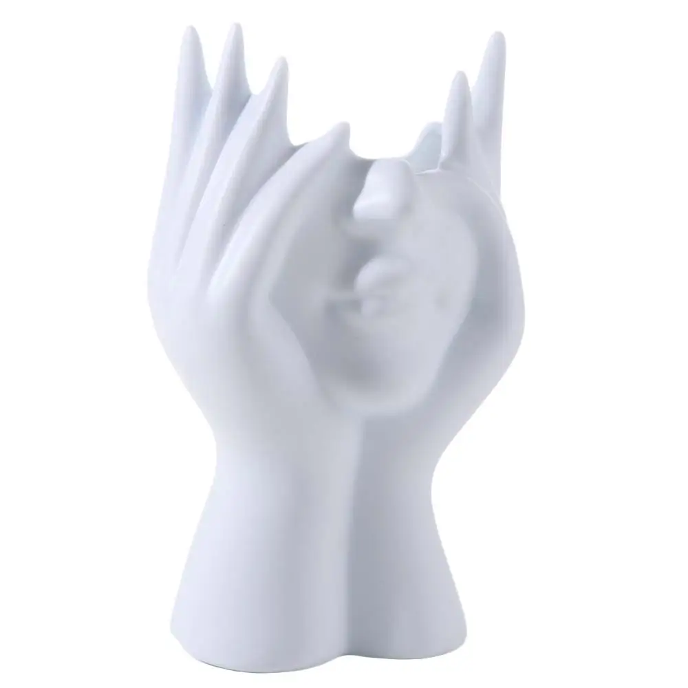 

Vinyl Figure Makeup Brush Holder Multi Functional Decorative Use Office Desk Pen Holder Storage Box Styling Design