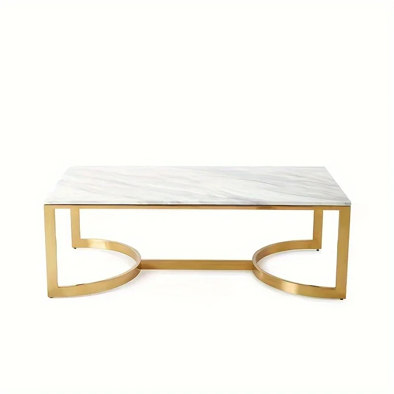 Modern Coffee Table - Simple, Compact, Space-Saving Design - Perfect For Small Living Rooms, Apartments, And Homes