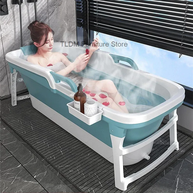 Household Bathtub Anti-Slip Mat - Foldable, Eco-Friendly, Fits Ice/Hot Foot Bath, Comfortable & Safe for Swimming