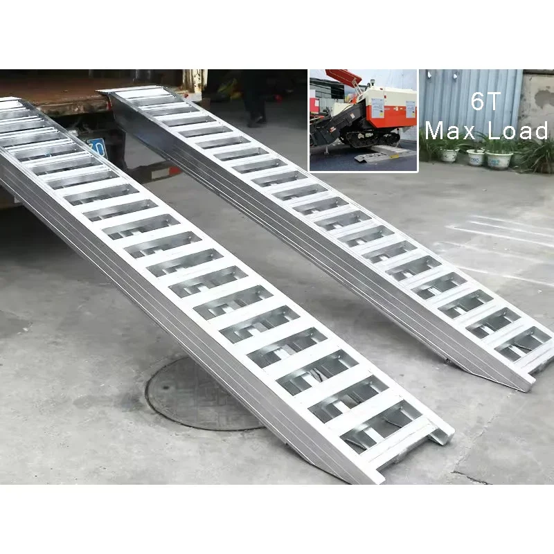OEM ODM Custom Atv Ramps Aluminum SUV ORV 4.2 Meter 6 Ton  Heavy Ramps for Pickup Trucks 6000Lb Car Loading Ramps