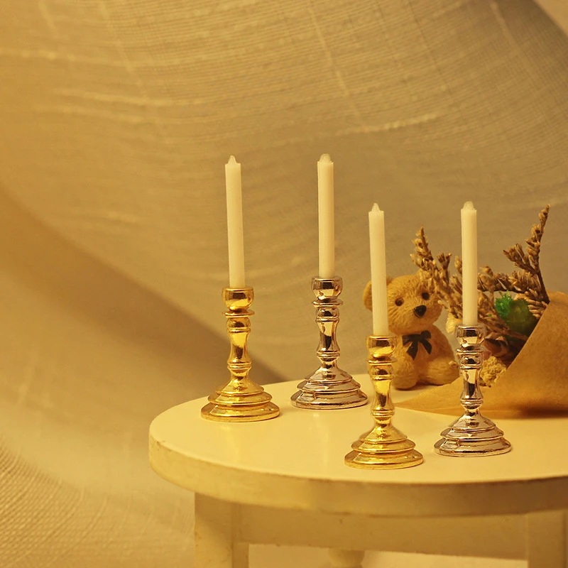 [J] 1Pair 1:12 Dollhouse Minia - Candle Holder Supplies reseña y precio