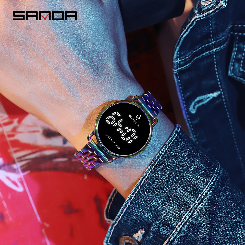 New Fashion LED Touch Watch Quarzt Electronic Wristwatch Clock 30M Waterproof Unique Design Female Casual Sports Reloj Hombre