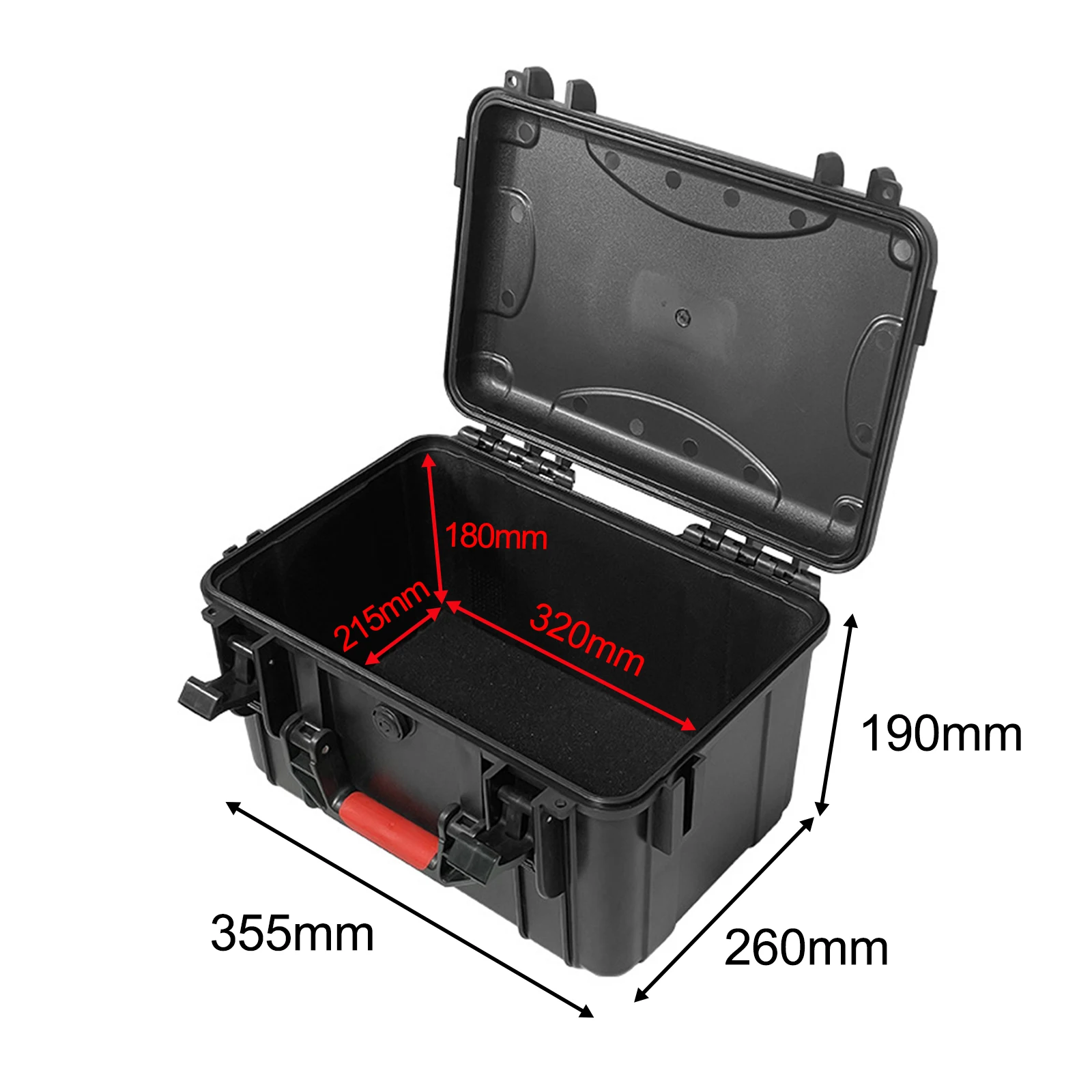 Storage Organizer Protective Toolbox Waterproof Compact Carrying Organizer Tool Box for Workplace Outdoor Accessories