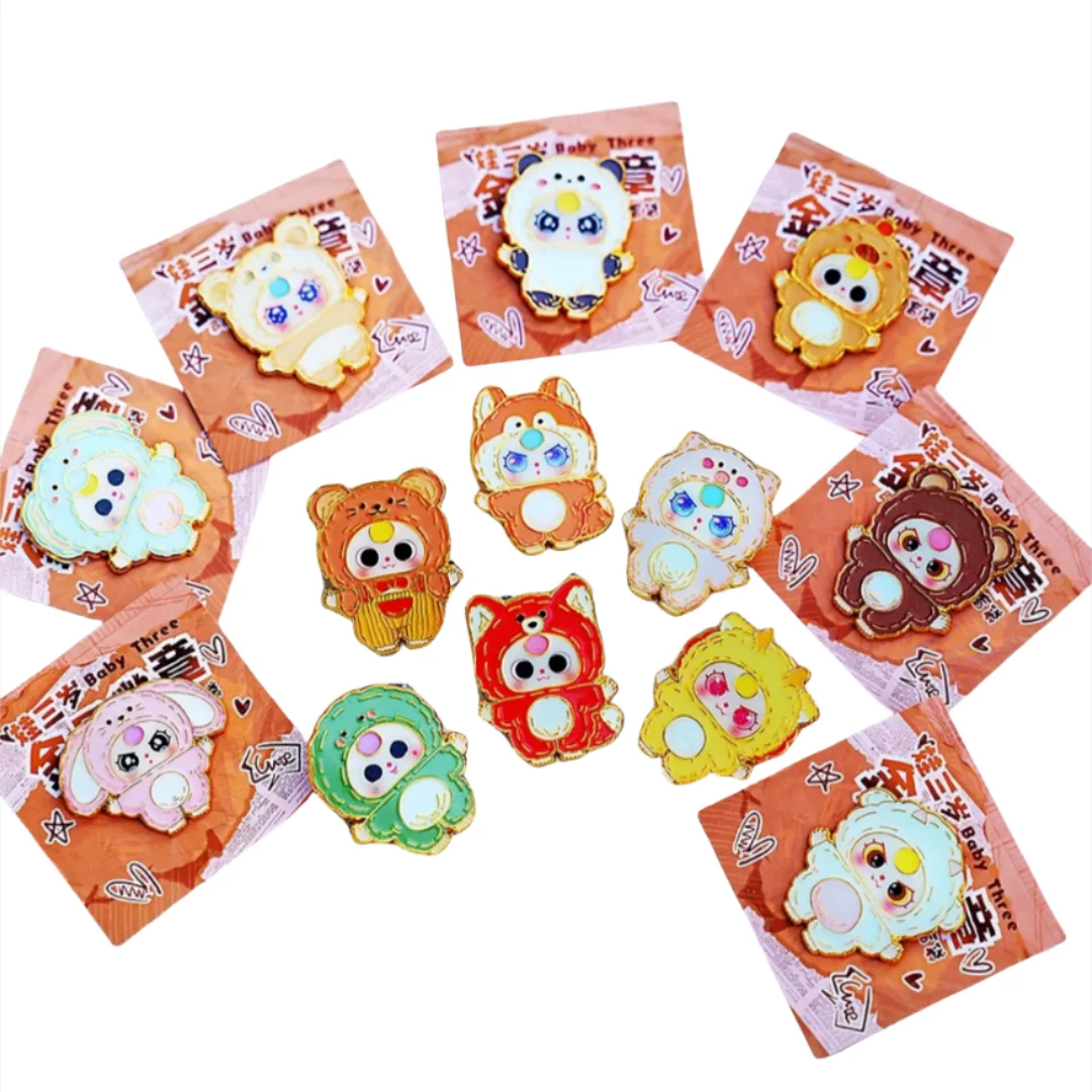 

Baby Three Mystery Pin Badge Set - Cute Metal Enamel Pins Backpack Jewelry Valentines Gift For Her Collectible Random Blind Box