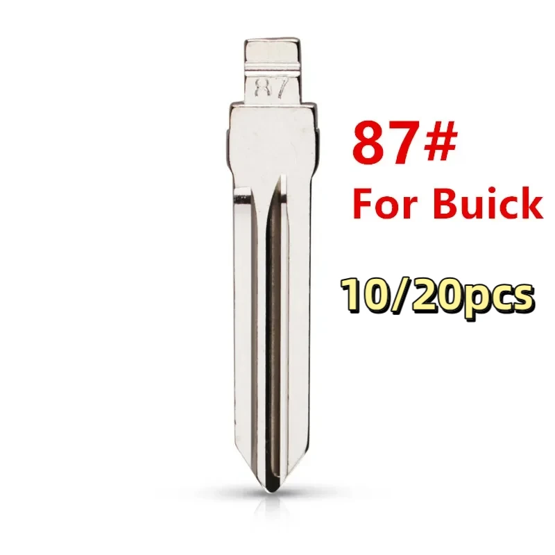 10/20PCS #87 B111 KD Key Blade Blank Metal Uncut Flip KD VVDI Remote Car Key Blade for Buick LaCrosse Remote Key Car Lock System