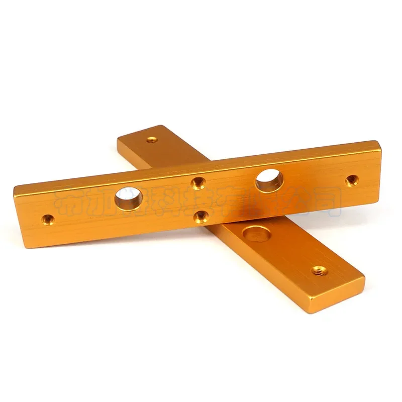 3D Printer Accessories Makerbot Throat Dual Nozzle MK8 Fixed Block Aluminum MK8 Oxidized Gold