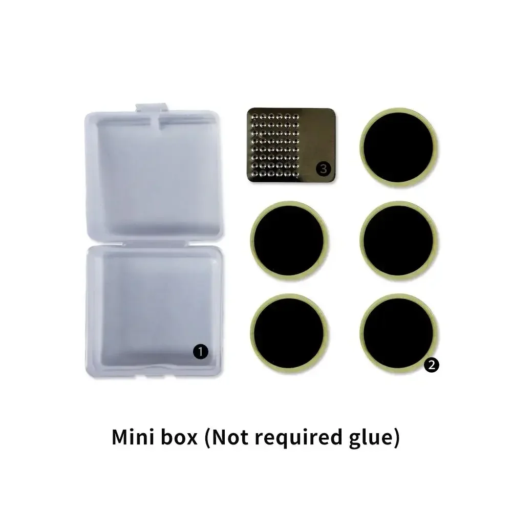 Bicycle Tire Repair Kit Portable Patching Tools with Glue Free Sealant Inner Tube Fix Kit Cycling Tire Repair Tools