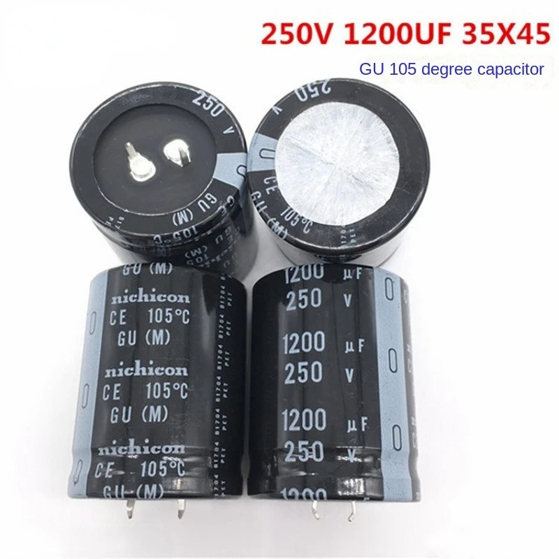 1PCS-20PCS 250V1200UF 35X45 Nichicon Electrolytic Capacitor 1200UF 250V GU Series High Quality