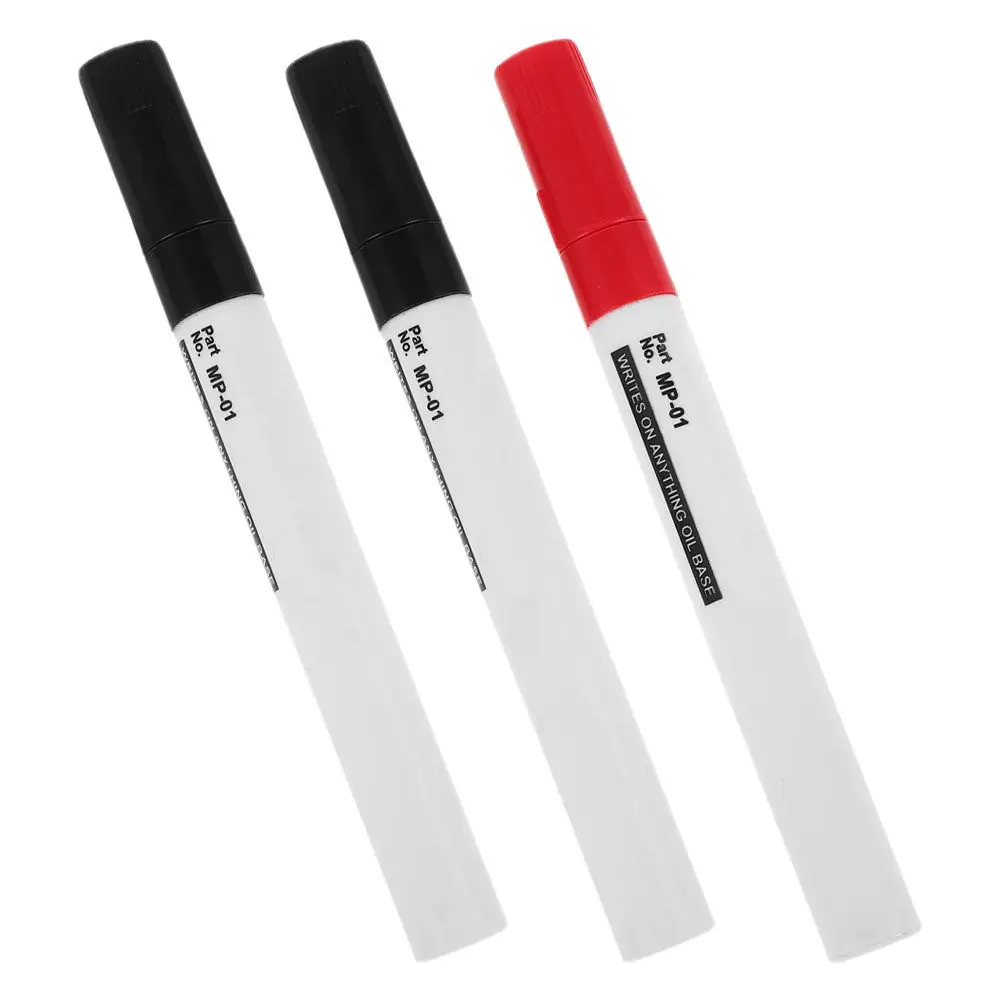 

3Pcs Permanent Oil Based Paint Markers Waterproof Marker Pens for Metal Wood Plastic Glass DIY Crafts Monument Painting